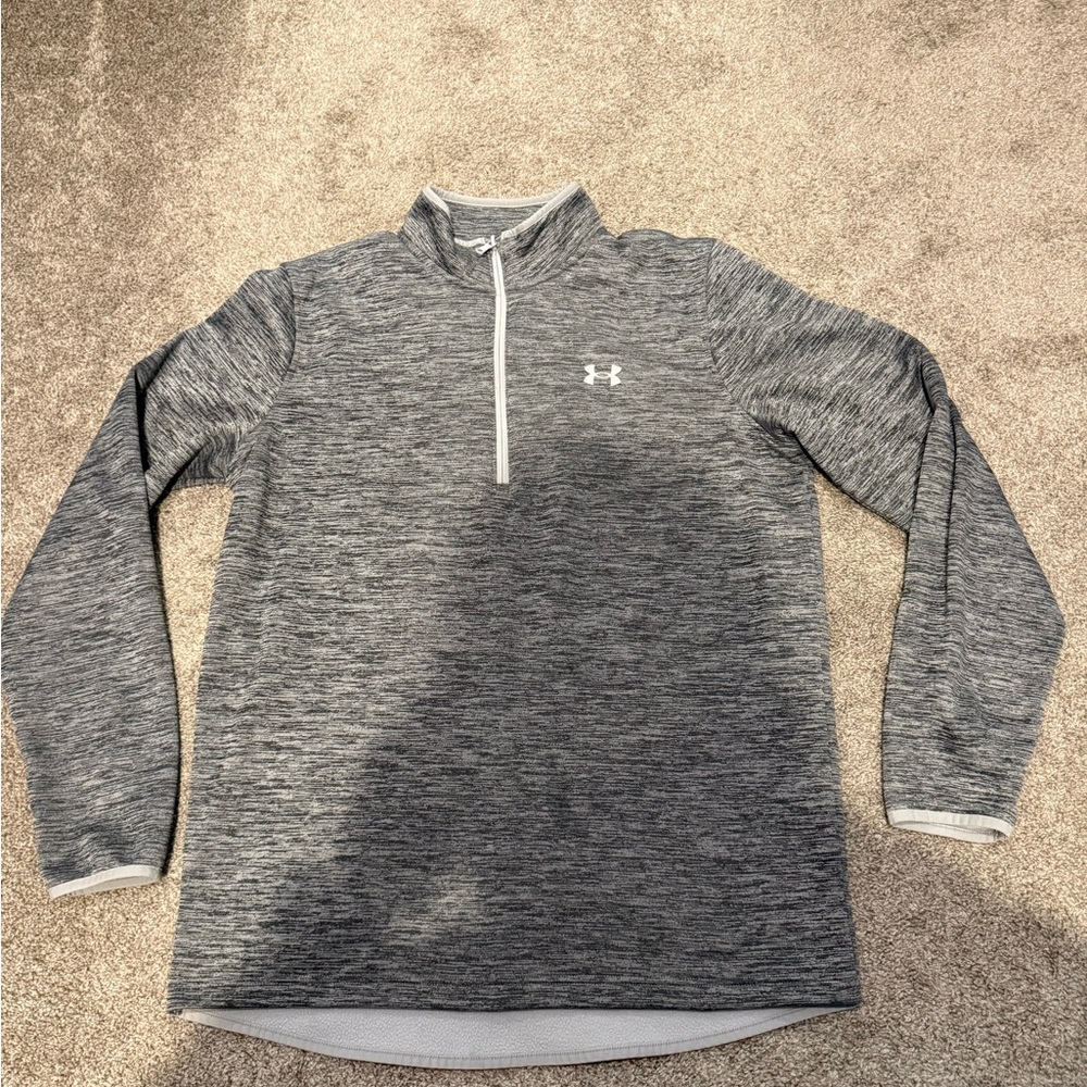 Under Armour Heathered Gray 1/4 Zip Pullover